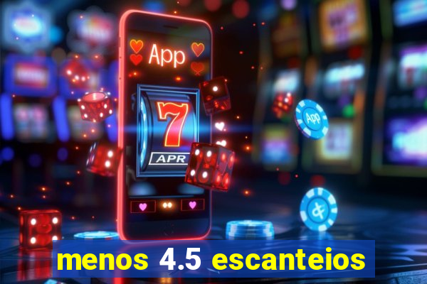 menos 4.5 escanteios